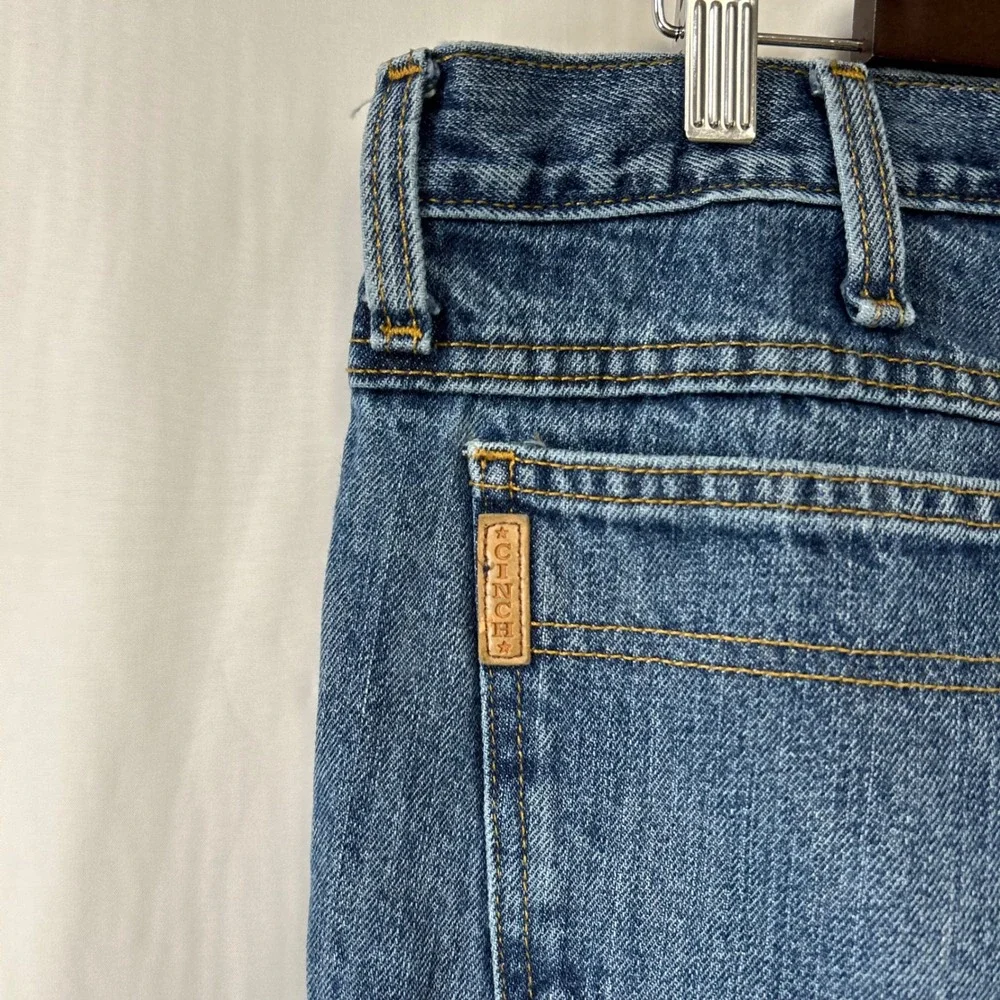 Cinch Jeans Mens 38x38 Blue Straight Leg Relaxed Fit Western Denim MB90532002